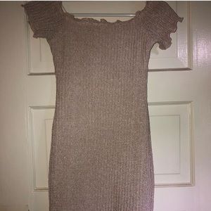 nude mid thigh dress